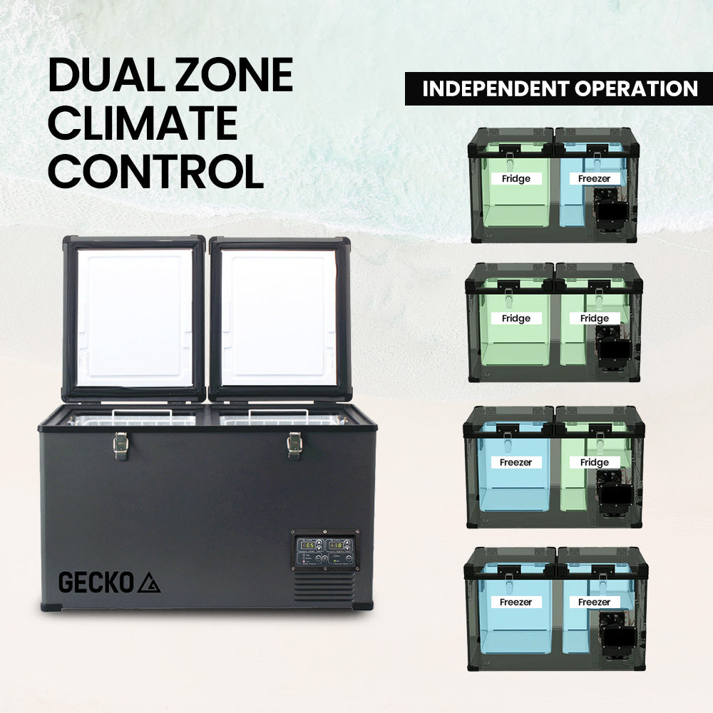 GECKO 75L Dual Zone Portable Fridge / Freezer
