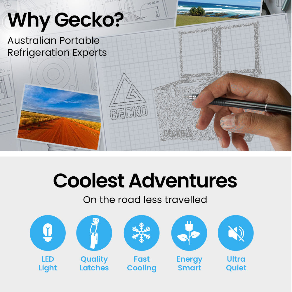 GECKO 75L Dual Zone Portable Fridge / Freezer