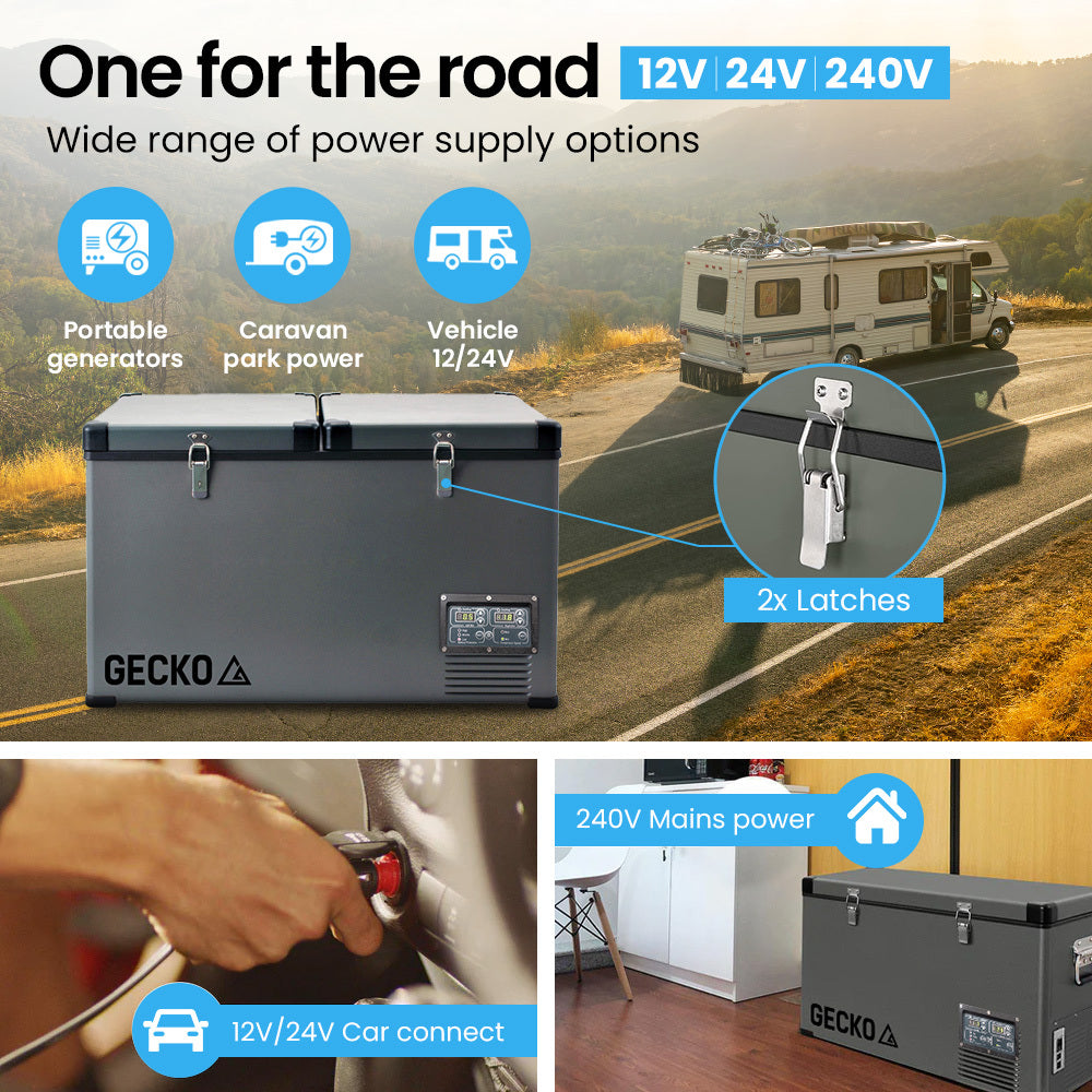 GECKO 75L Dual Zone Portable Fridge / Freezer
