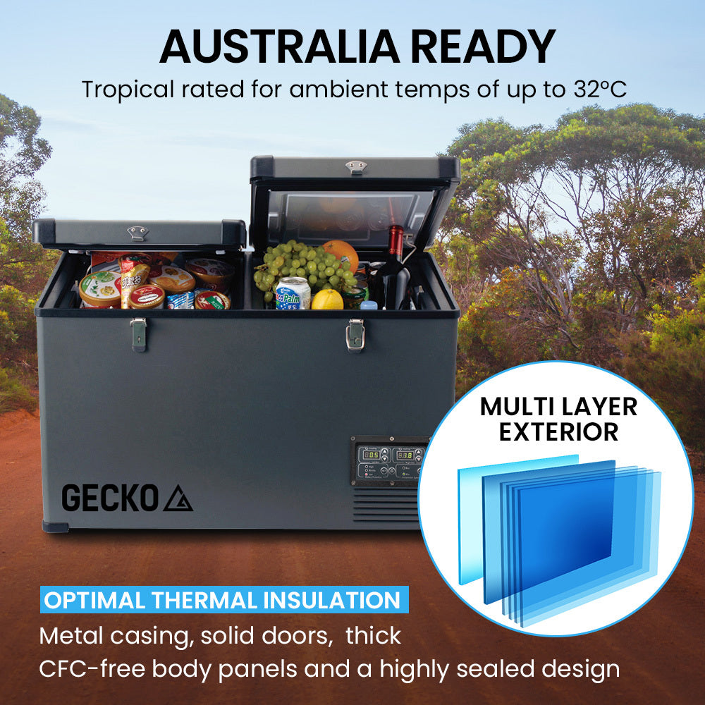 GECKO 75L Dual Zone Portable Fridge / Freezer