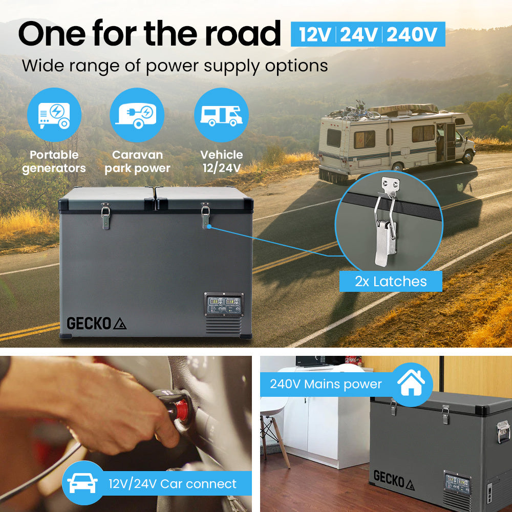 GECKO 92L Dual Zone Portable Fridge / Freezer