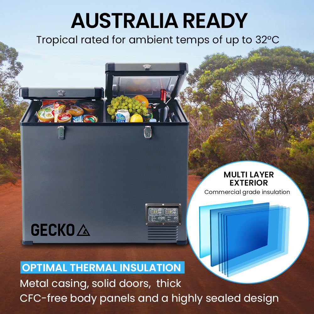 GECKO 92L Dual Zone Portable Fridge / Freezer