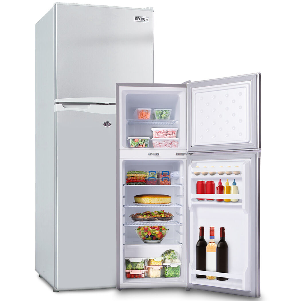 GECKO 142L Upright Portable Fridge / Freezer, 12V/24V Silver