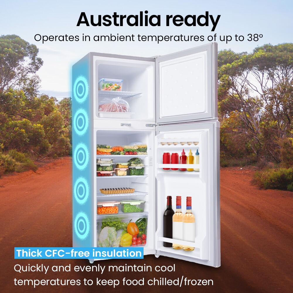 GECKO 142L Upright Portable Fridge / Freezer, 12V/24V Silver