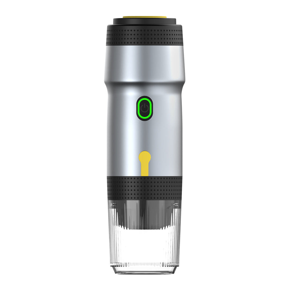 Silver 3-in-1 Portable Rechargeable Espresso Maker