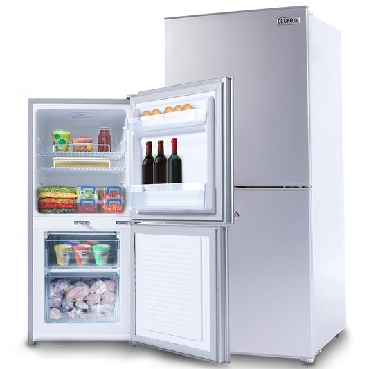 GECKO 119L Upright Portable Fridge / Freezer, 12V/24V Silver