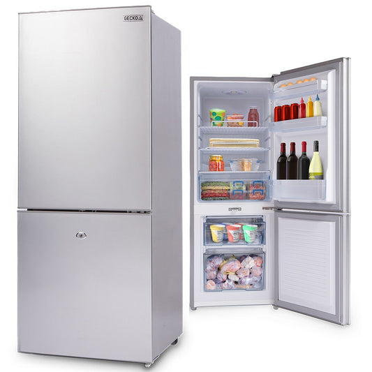 GECKO 139L Upright Portable Fridge / Freezer, 12V/24V Silver