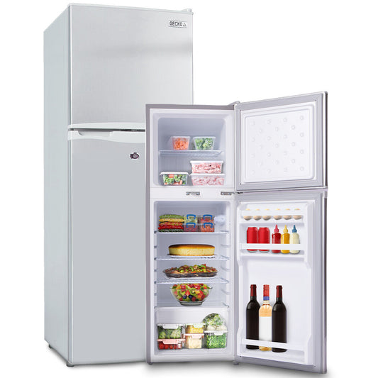 GECKO 142L Upright Portable Fridge / Freezer, 12V/24V Silver