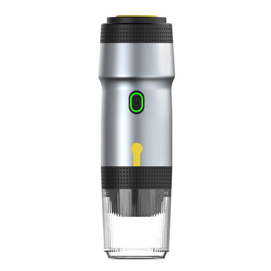 Silver 3-in-1 Portable Rechargeable Espresso Maker